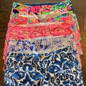 Lot of 5 Lilly Pulitzer Size 12 Callahan Shorts